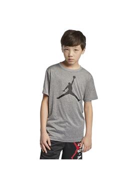 Camiseta Niño Jordan Df Gris