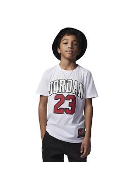 Camiseta Niño Jordan Blanca