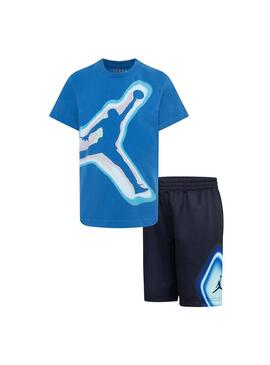 Conjunto Niño Jordan Air Azul