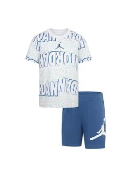 Conjunto Baby Jordan play Aop Blanco Azul