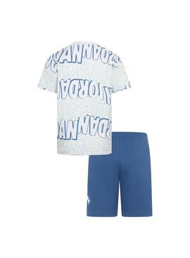 Conjunto Niño Jordan Play Aop Blanco Azul