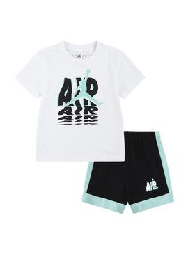 Conjunto Niño Jordan Galaxy Blanco Verde