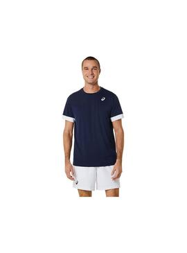 Camiseta Hombre Asics Court SS Marino