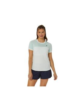 Camiseta Mujer Asics Court SS Verde