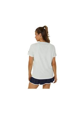 Camiseta Mujer Asics Court Graphic Verde Pastel