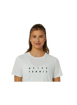 Camiseta Mujer Asics Court Graphic Verde Pastel