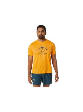 Camiseta Hombre Asics Fujitrail Logo Naranja