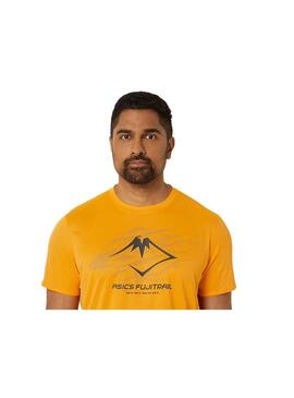 Camiseta Hombre Asics Fujitrail Logo Naranja