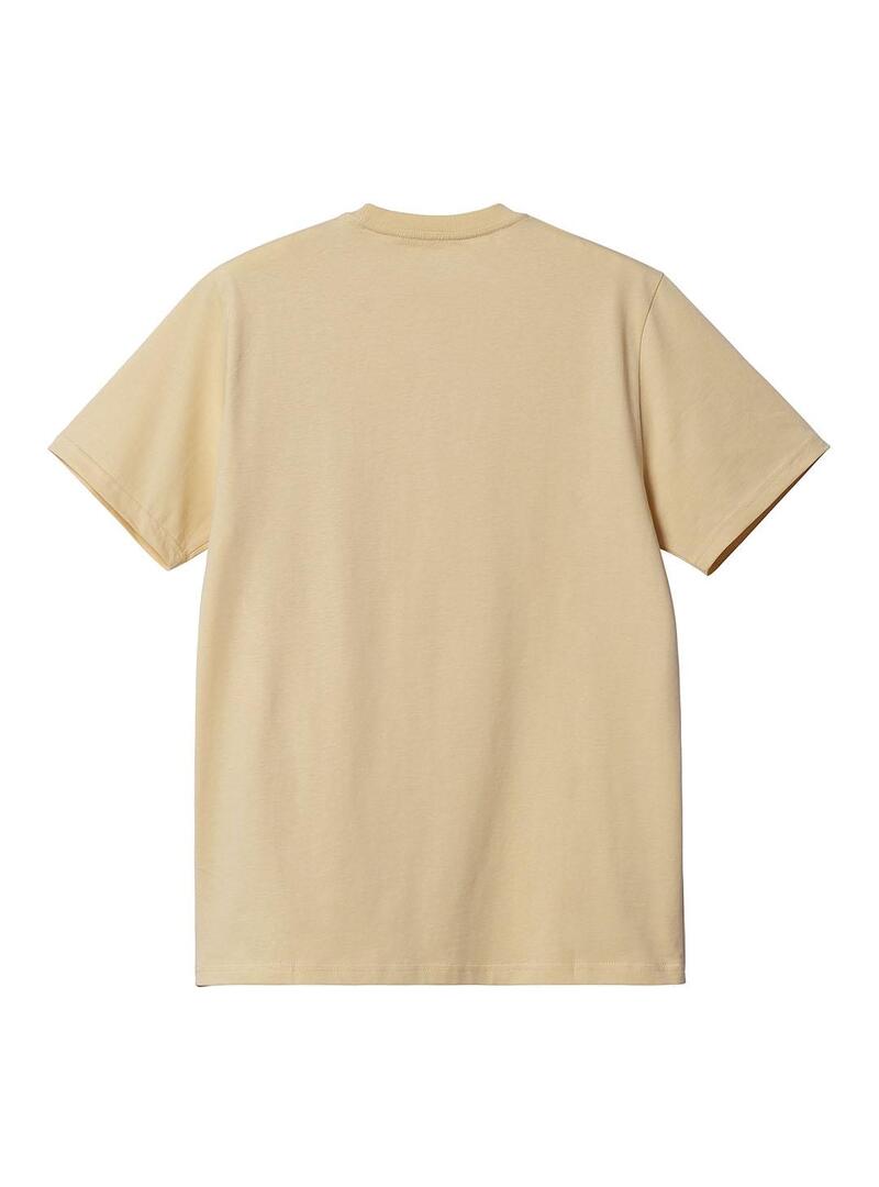 Camiseta Hombre Carhartt WIP Pocket Beige