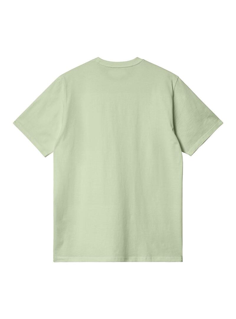 Camiseta Hombre Carhartt WIP Pocket Verde Manzana
