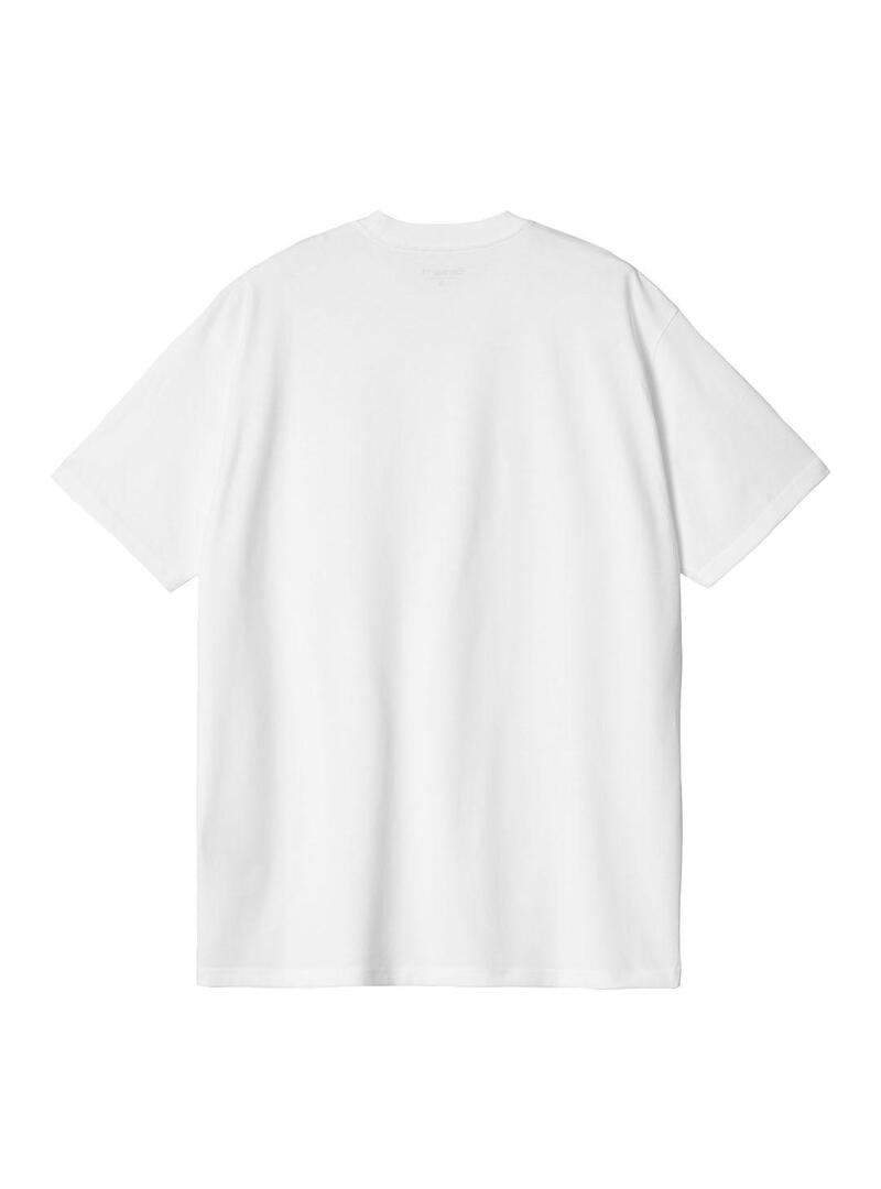 Camiseta Hombre Carhartt WIP Amour Pocket Blanca