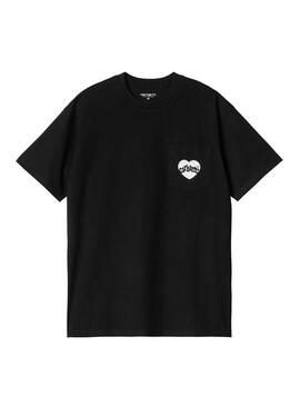 Camiseta Hombre Carhartt WIP Amour Pocket Negra