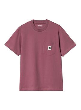 Camiseta Mujer Cahartt WIP Pocket Granate