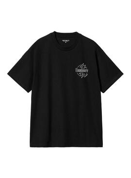 Camiseta Hombre Carhartt WIP Ablaze negra