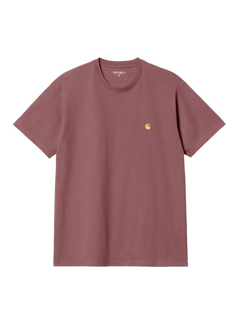 Camiseta Hombre Carhartt WIP Chase Granate