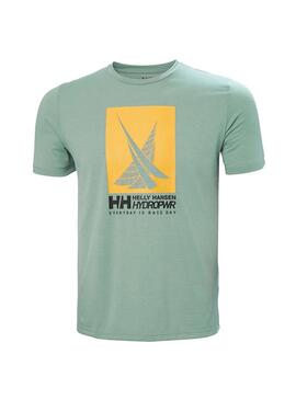 Camiseta Hombre HH Race Graphic Verde