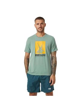 Camiseta Hombre HH Race Graphic Verde