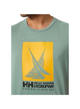 Camiseta Hombre HH Race Graphic Verde