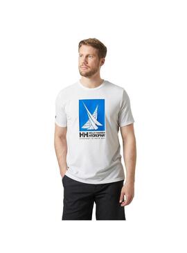 Camiseta Hombre HH Race Graphic Blanca