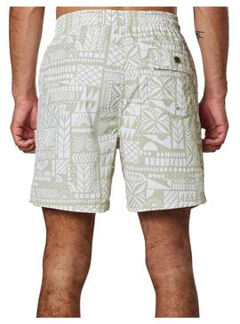 Bañador Hombre Katin Atoll Volley Verde Beige