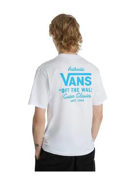 Camiseta Hombre Vans Holder ST Classic Blanca