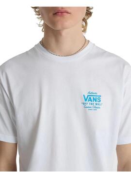 Camiseta Hombre Vans Holder ST Classic Blanca