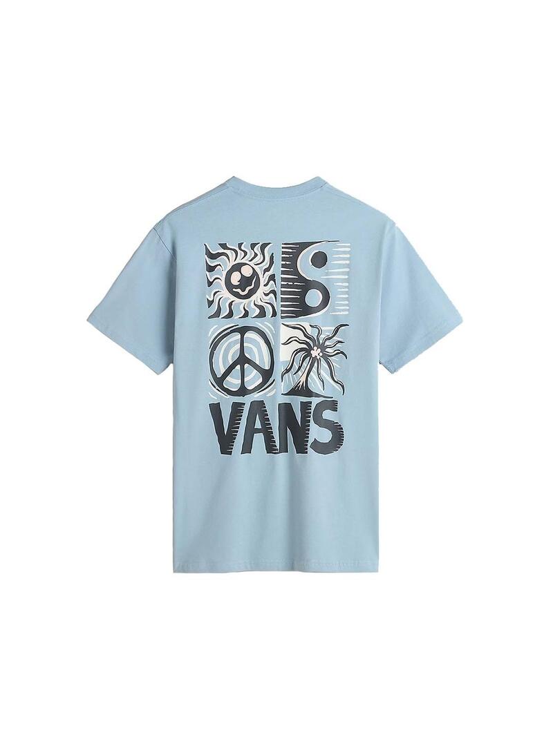 Camiseta Hombre Vans Sunbaked Azul