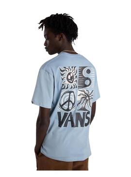 Camiseta Hombre Vans Sunbaked Azul