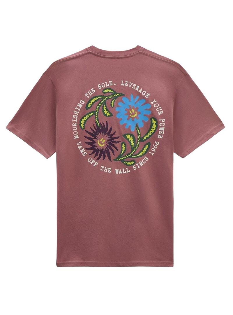 Camiseta Hombre Vans Dual Bloom Terracota