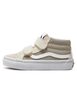 Zapatilla Niño/a Vans Sk8-Mid Beige