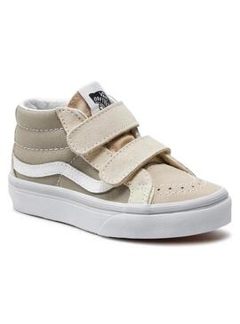 Zapatilla Niño/a Vans Sk8-Mid Beige