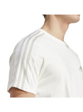 Camiseta Hombre adidas 3Stripes Beige