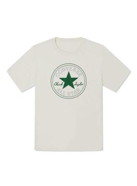 Camiseta Hombre Converse Chuck Patch Beige Verde