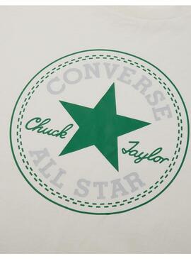 Camiseta Hombre Converse Chuck Patch Beige Verde