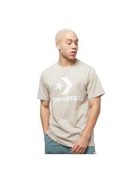 Camiseta Hombre Converse Stand Logo Beige