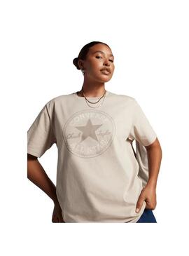 Camiseta Hombre Converse Chuck Patch Beige