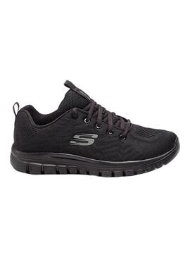 Zapatilla Mujer Skechers Graceful Negro