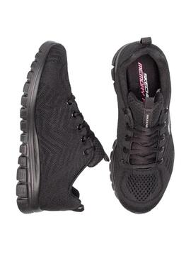 Zapatilla Mujer Skechers Graceful Negro