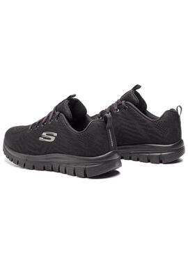 Zapatilla Mujer Skechers Graceful Negro