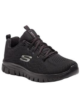 Zapatilla Mujer Skechers Graceful Negro