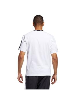Camiseta Hombre adidas Trefoil Rib Blanco
