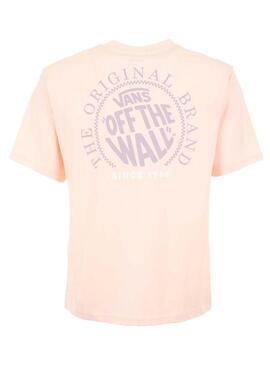 Camiseta Unisex Vans Circle Loose Fit Rosa