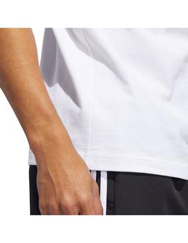 Camiseta Hombre adidas Trefoil Rib Blanco
