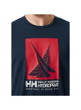 Camiseta Hombre HH Race Graphic Azul Marino