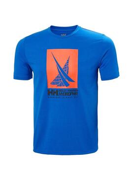 Camiseta Hombre HH Race Graphic Azul