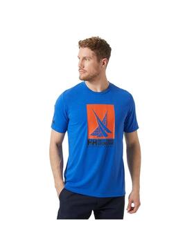 Camiseta Hombre HH Race Graphic Azul