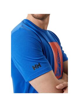 Camiseta Hombre HH Race Graphic Azul