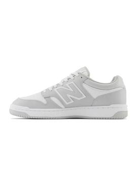 Zapatilla Unisex New Balance 480 Gris Blanco