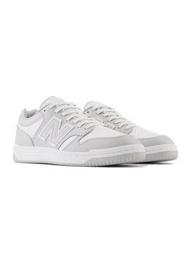 Zapatilla Unisex New Balance 480 Gris Blanco