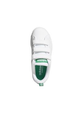 Zapatilla Niño/a adidas Advantage Court Blanca Verde